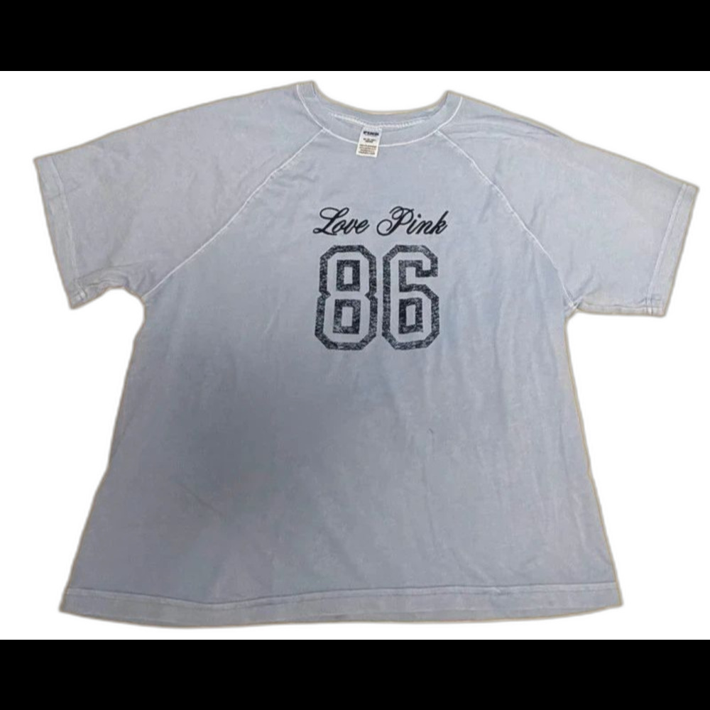 Victoria’s Secret PINK light blue Boxy boyfriend tee size XS sold out color